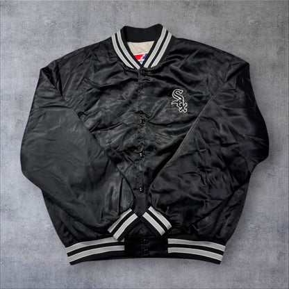 Chicago White Sox スタジャン ナイロンジャケット ブラック XL スウィングスター USA製 ヴィンテージ
