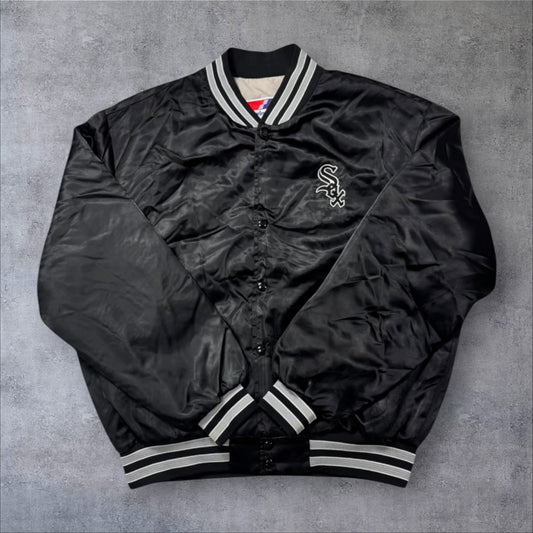 Chicago White Sox スタジャン ナイロンジャケット ブラック XL スウィングスター USA製 ヴィンテージ