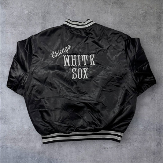 Chicago White Sox スタジャン ナイロンジャケット ブラック XL スウィングスター USA製 ヴィンテージ