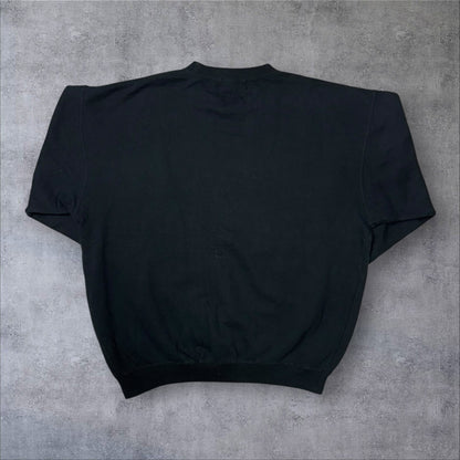 U.S. POLO ASSN. スウェット トレーナー ブラック 刺繍ロゴ 2XL ビッグサイズ 古着
