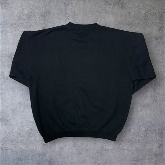 U.S. POLO ASSN. スウェット トレーナー ブラック 刺繍ロゴ 2XL ビッグサイズ 古着