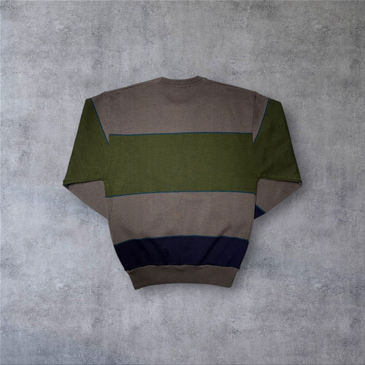 ヴィンテージ風 山岳デザイン ニット スウェット ストリート 古着 90s